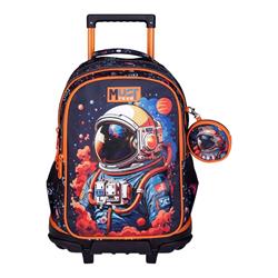 School Trolley Bag Elementary Must Team Astronaut 3 Compartments