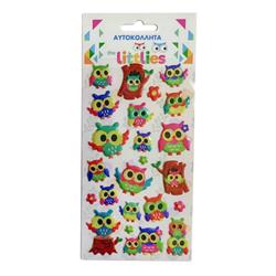 STICKERS 10X22CM OWLS THE LITTLIES