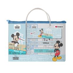 STATIONERY SET IN PVC BAG 17PCS HELLO GREECE MICKEY