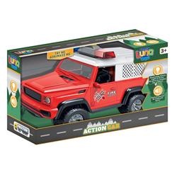 Car Off-Road Fire Rescue 1:16 Friction Luna Toys with sound & light 28,5x12,5x17,5cm.