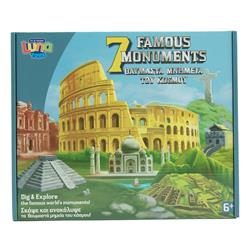 Excavation Kit 7 Famous Monuments Of The World 30,5,x6x25,4cm. Luna Toys