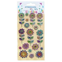 STICKERS 10X22CM FLOWERS THE LITTLIES