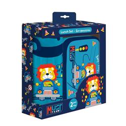 Lunch Set Must Team Happy Trip Lunch Box -Water Canteen PP