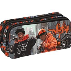 PENCIL CASE MUST TEAM ENERGY 21X6X9CM 2ZIPPERS HIP HOP