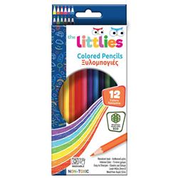 COLOUR PENCILS WOOD FREE 12PCS THE LITTLIES