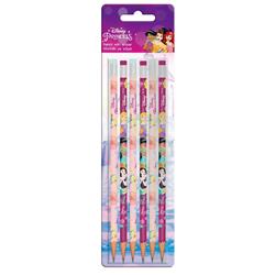 PENCIL WITH RUBBER PRINCESS BLISTER 6PCS