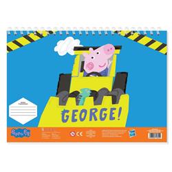 PAINTING BLOCK GEORGE 23X33 40SH STICKERS-STENCIL-2 COLORING PG  2DESIGNS