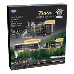TRAIN 31,5X29X5,7CM WITH SOUND, LIGHT AND SMOKE 16PCS LUNA