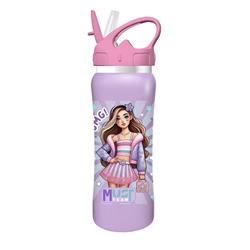 ΠΑΓΟΥΡΙ ΑΝΟΞΕΙΔΩΤΟ 500ML ΜΕ ΚΑΛΑΜΑΚΙ MUST TEAM FASHION GIRL