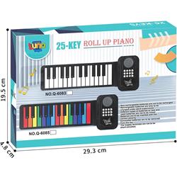 SILICONE HARMONIUM OF 25 KEYS COLORFULL WITH USB 29X5X20CM LUNA