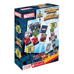 MEMORY & DOMINOES GAME MARVEL