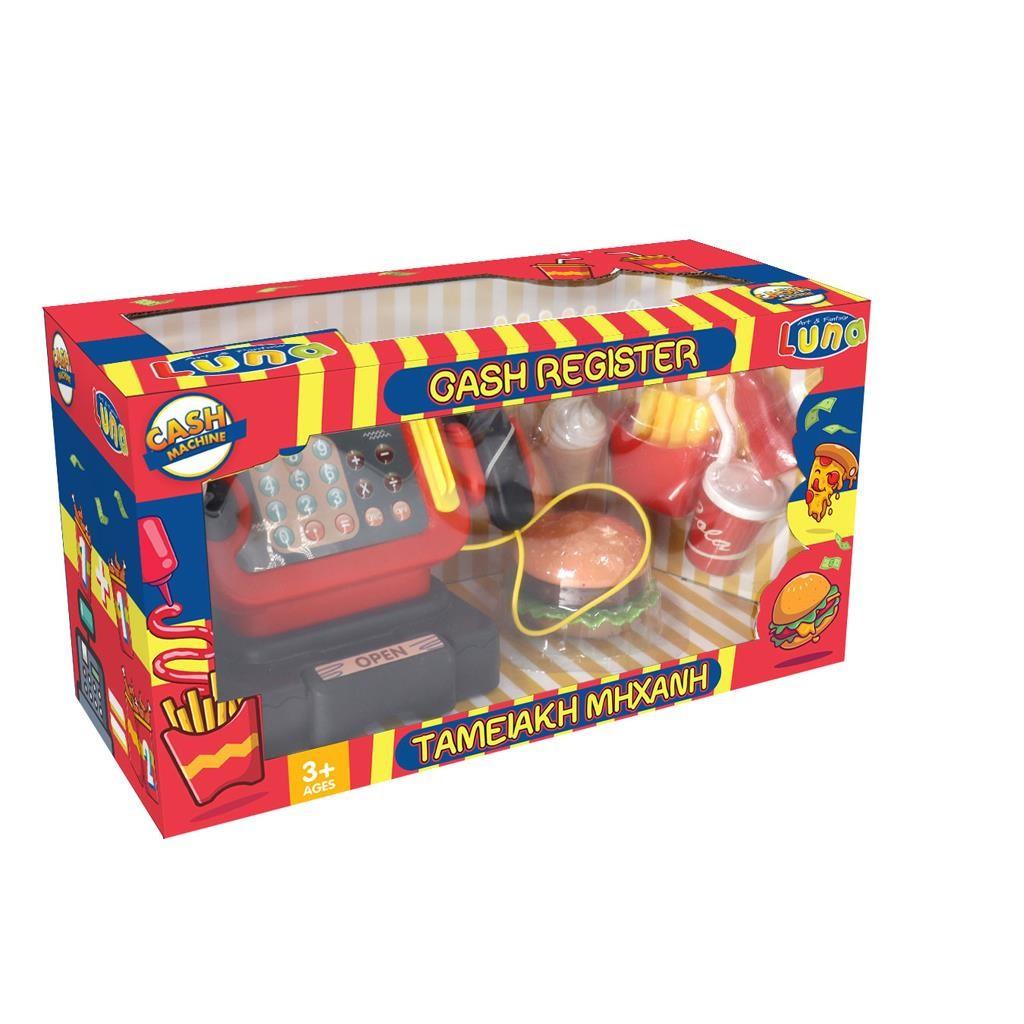 Cash Register Burger Luna Toys 39,5x17x21cm