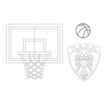 PAINTING BLOCK 23X33CM 40SH  STICKERS-STENCIL-2 COLORING PG  2DESIGNS PAOK BC