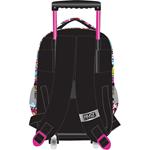 BACKPACK TROLLEY 34X20X44 3CASES TOKIDOKI BLACK