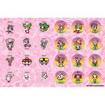 PAINTING BLOCK 23X33CM 40SH STICKERS-STENCIL-2 COLORING PG  2DESIGNS TOKIDOKI