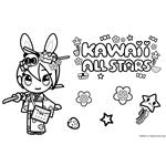 PAINTING BLOCK 23X33CM 40SH STICKERS-STENCIL-2 COLORING PG  2DESIGNS TOKIDOKI