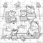 COLORING PUZZLΕ 42PCS 42Χ42CM PEPPA PIG LUNA