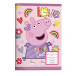 STICHED NOTEBOOK 17X25  PEPPA PIG 40SH 2DESIGNS.