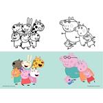 STICHED NOTEBOOK 17X25  PEPPA PIG 40SH 2DESIGNS.