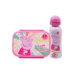 Σετ Φαγητού Peppa Pig Φαγητοδοχείο 800ml-Παγούρι Αλουμινίου 500ml