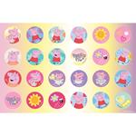 PAINTING BLOCK 23X33CM 40SH  STICKERS-STENCIL-2 COLORING PG  2DESIGNS PEPPA PIG