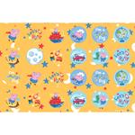 PAINTING BLOCK 23X33CM 40SH STICKERS-STENCIL-2 COLORING PG  2DESIGNS GEORGE PIG