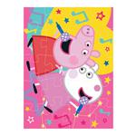 COLORING PUZZLE 4 IN 1 WITH COLORING PENCILS PEPPA PIG