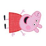 COLORING PUZZLE 4 IN 1 WITH COLORING PENCILS PEPPA PIG