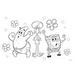 PAINTING BLOCK 23X33CM 40SH  STICKERS-STENCIL-2 COLORING PG  2DESIGNS SPONGEBOB