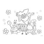PAINTING BLOCK 23X33CM 40SH  STICKERS-STENCIL-2 COLORING PG  2DESIGNS SPONGEBOB