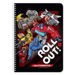 SPIRAL NOTEBOOK A4 2SUBS 60SH TRANSFORMERS 2DESIGNS