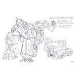 PAINTING BLOCK TRANSFORMERS 23X33 40SH STICKERS-STENCIL-2 COLORING PG  2DESIGNS