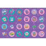 PAINTING BLOCK 23X33CM 40SH  STICKERS-STENCIL-2 COLORING PG  2DESIGNS FURBY