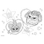 PAINTING BLOCK 23X33CM 40SH  STICKERS-STENCIL-2 COLORING PG  2DESIGNS FURBY