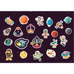 PAINTING BLOCK NASA 23X33 40SH STICKERS-STENCIL-2 COLORING PG  2DESIGNS.