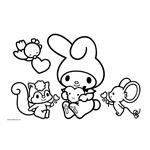 PAINTING BLOCK MY MELODY 23X33 40SH STICKERS