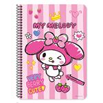SPIRAL NOTEBOOK 17X25CM 2SUBS 60SH MY MELODY 2DESIGNS