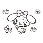 PAINTING BLOCK 23X33CM 40SH STICKERS-STENCIL-2 COLORING PG  2DESIGNS MY MELODY