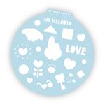 PAINTING BLOCK Φ36 40SH  STICKERS-STENCIL-COLORING  PG  MY MELODY