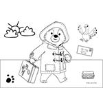 PAINTING BLOCK PADDINGTON  23X33 40SH STICKERS-STENCIL-2 COLORING PG  2DESIGNS