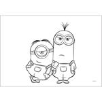 PAINTING BLOCK 23X33CM 40SH  STICKERS-STENCIL-2 COLORING PG  2DESIGNS MINIONS