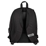 BACKPACK MONOCHROME CLASSIC 32Χ19Χ42 DOUBLE POCKET BLACK WITH PINK MARSEAUX
