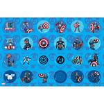 PAINTING BLOCK 23X33CM 40SH  STICKERS-STENCIL-2 COLORING PG  2DESIGNS CAPTAIN AMERICA