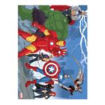 COLORING PUZZLE 4 IN 1 WITH COLORING PENCILS MARVEL