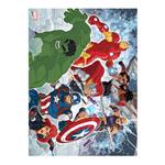 COLORING PUZZLE 4 IN 1 WITH COLORING PENCILS MARVEL