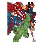 COLORING PUZZLE 4 IN 1 WITH COLORING PENCILS MARVEL