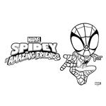 PAINTING BLOCK SPIDEY 23X33 40SH  STICKERS-STENCIL-2 COLORING PG  2DESIGNS.
