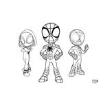 PAINTING BLOCK SPIDEY 23X33 40SH  STICKERS-STENCIL-2 COLORING PG  2DESIGNS.