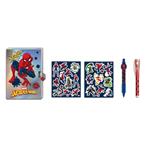 DIARY WITH LOCK, MAGIC PENS AND STICKERS SPIDERMAN