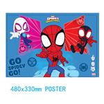PUZZLE FOIL 60PCS IN TUBE 48X33CM SPIDEY